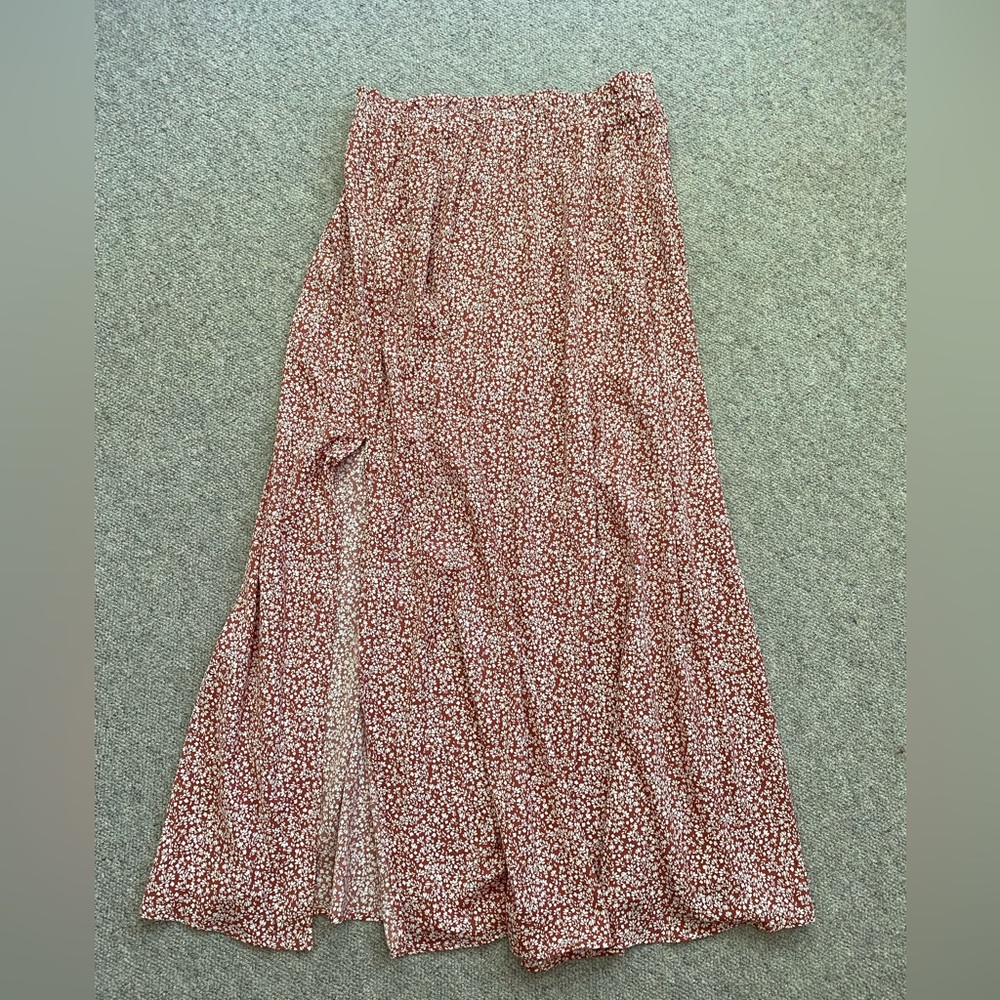 Floral Midi Skirt (Size 4)